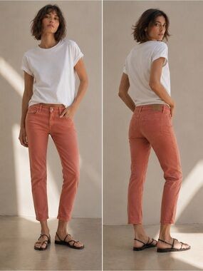 DONDUP Pantalone Dia Low Rise Slim Jeans – Coral Colored NWT Size 29